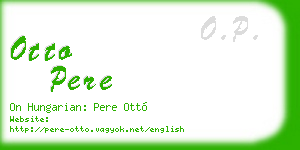 otto pere business card